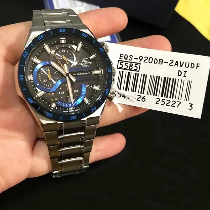 Casio Edifice Solar Powered Quartz Men's Watch  EQS-920DB-2AV